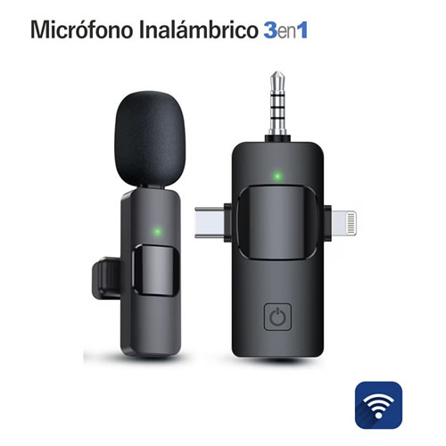 Micrófono Inalámbrico 3 en 1